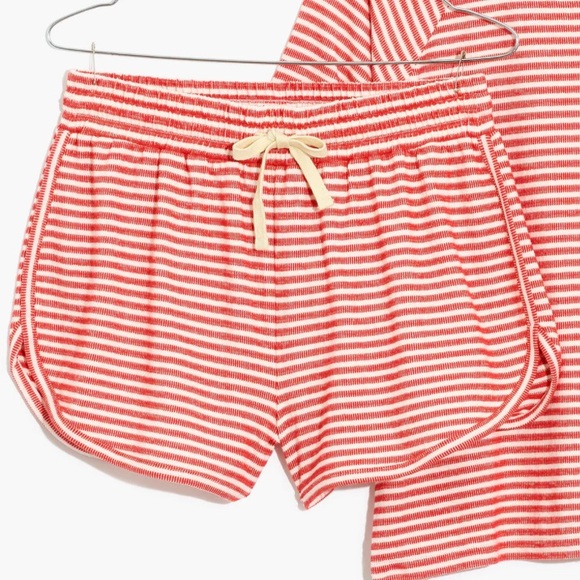 Madewell Saunter Dolphin Hem Pajama Shorts Sz XS - Picture 3 of 13
